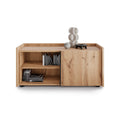 Romina Low Sideboard (36.85x14.17x17.32 in), 1 Door, Rustic Oak