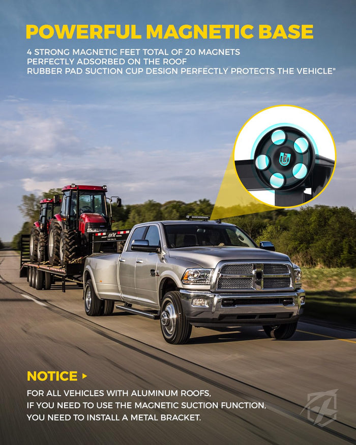 Rooftop Emergency Strobe Light Bar for POV Vehicles Trucks