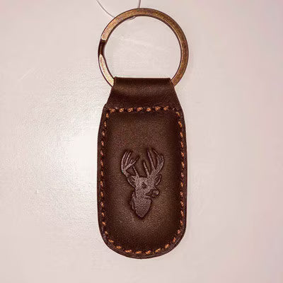 RS | Leather Embossed Keychain