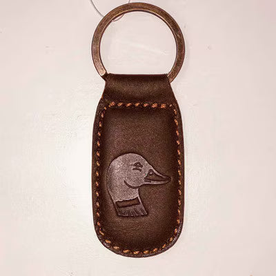 RS | Leather Embossed Keychain