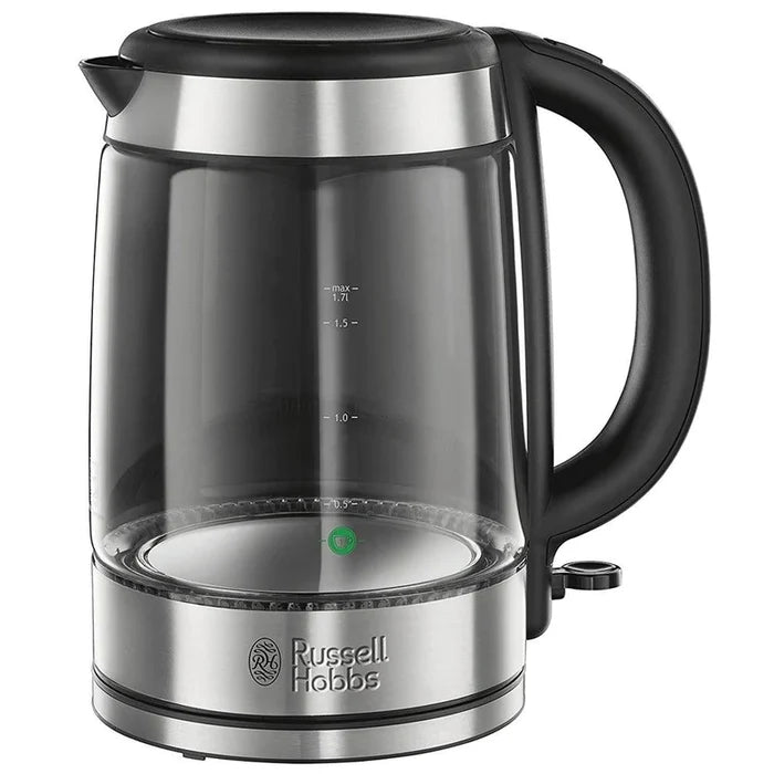 Russell Hobbs 1.7L Illuminating Glass Kettle Silver | 21600-10