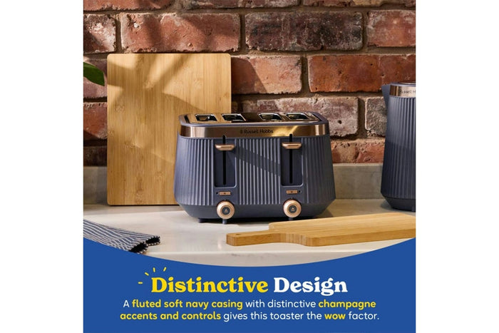 Russell Hobbs Bronte 4 Slice Toaster Navy Blue | 26772