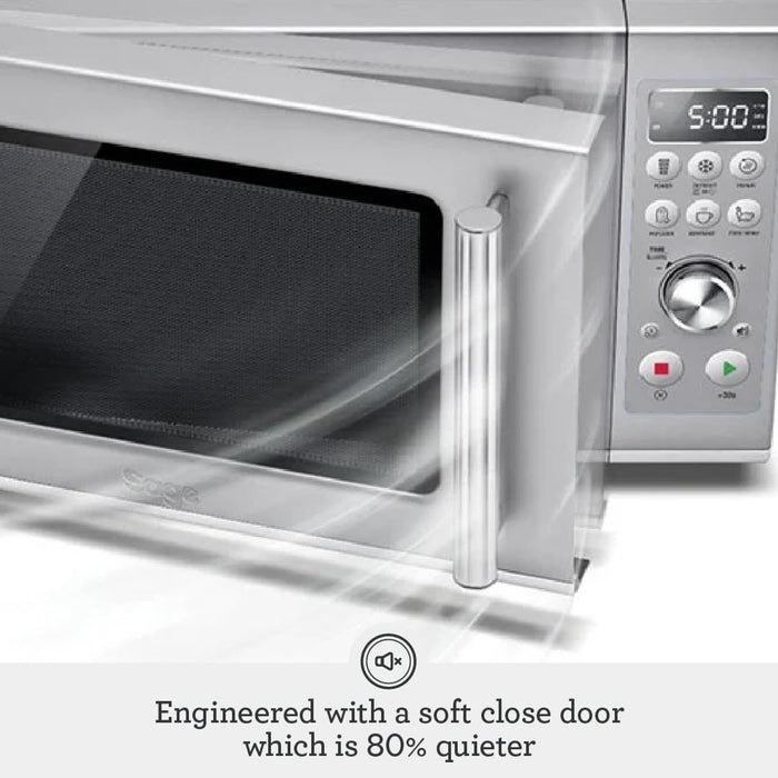 Sage The Compact Wave Soft Close Microwave | SMO650SIL4GEU1