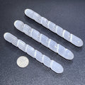 Selenite Satin Spar Crystal Spiral Wand Carving (5-6 Inches)