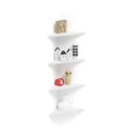 Set of 4 Corner Shelves, Easy, Ashwood White