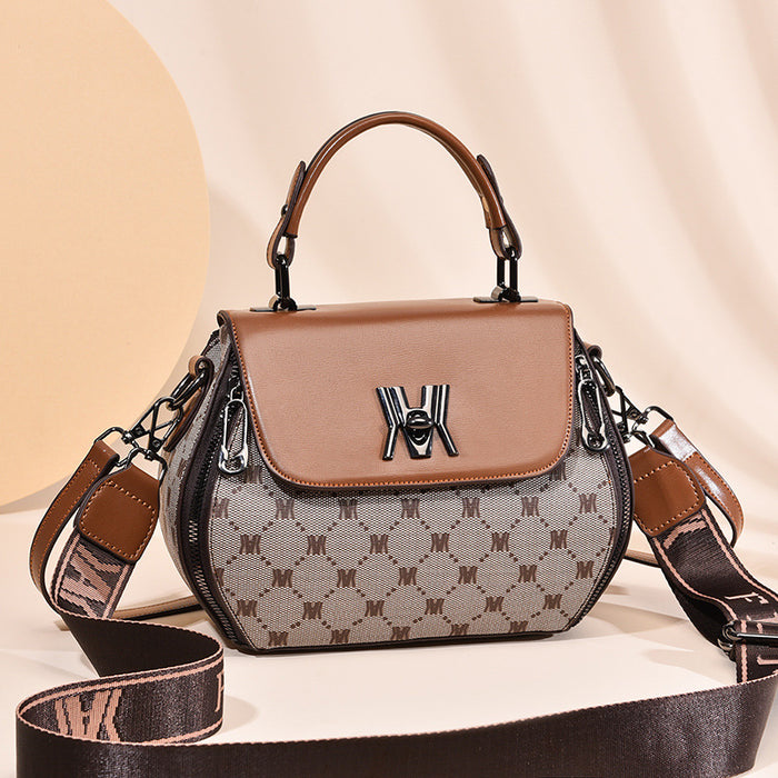 Signature M Printed Handbag