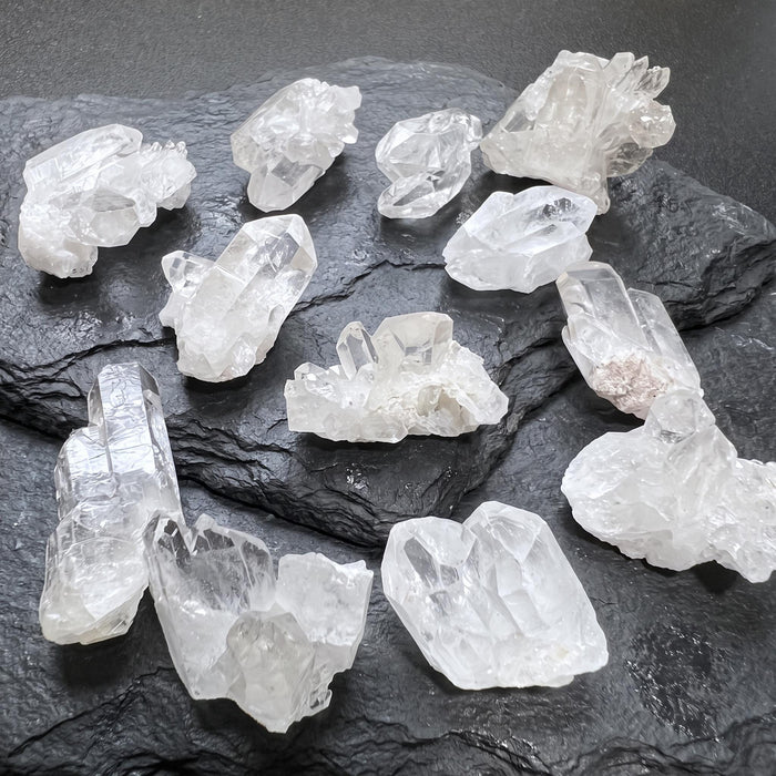 Small Clear Quartz Crystal Clusters (1-2 Inch) Rough