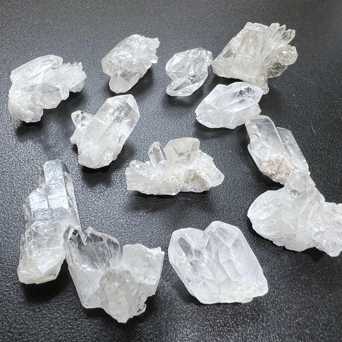 Small Clear Quartz Crystal Clusters (1-2 Inch) Rough