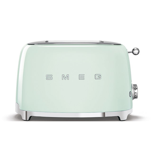 Smeg 50’s Retro Style 2 Slice Pastel Green Toaster | TSF01PGUK