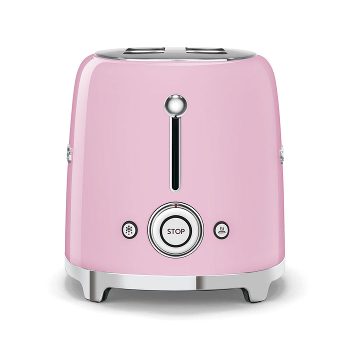 Smeg 50’s Retro Style 2 Slice Pastel Pink Toaster | TSF01PKUK