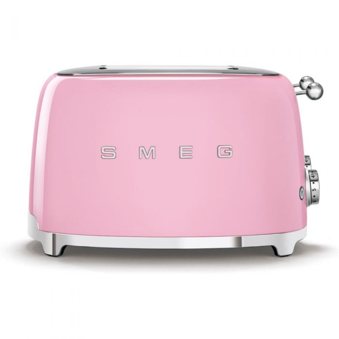 Smeg 50’s Style 4 Slice Toaster Pink | TSF03PKUK