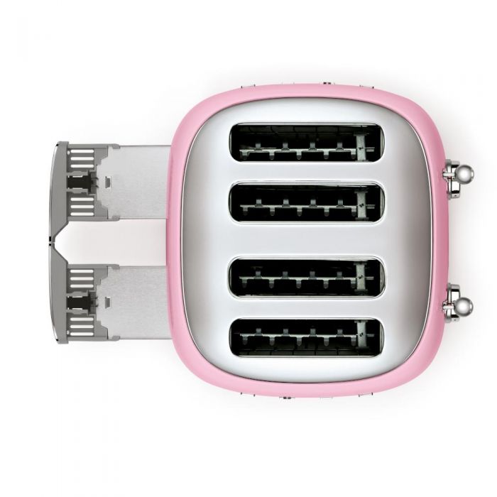 Smeg 50’s Style 4 Slice Toaster Pink | TSF03PKUK