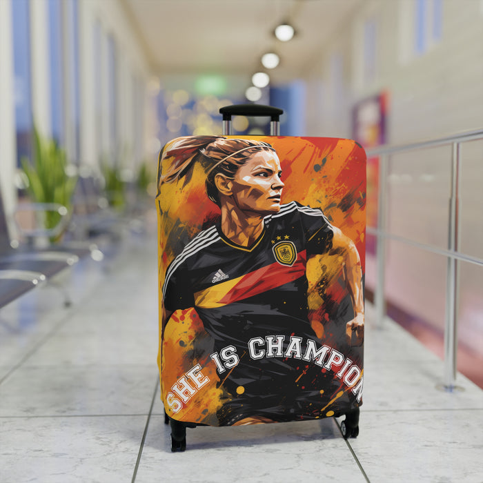 Soccer Player Luggage Cover