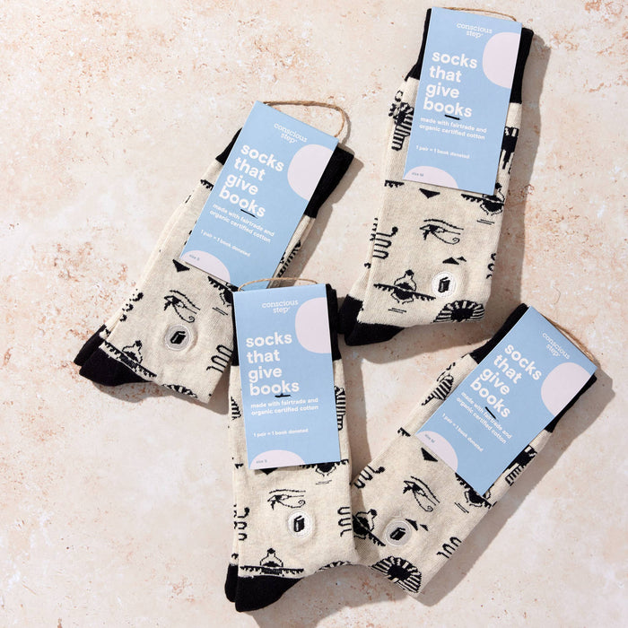 Socks that Give Books  (Ivory Hieroglyphics)