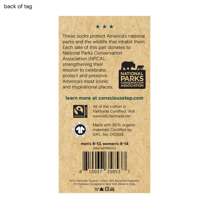 Socks that Protect National Parks (Green Campers): Medium