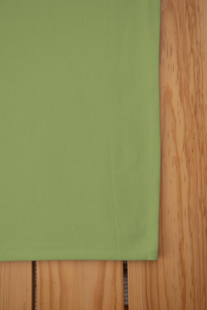Solid Leaf Green 100% Cotton Table cloth for 4 seater, 6 seater and 8 seater dining - Leaf green