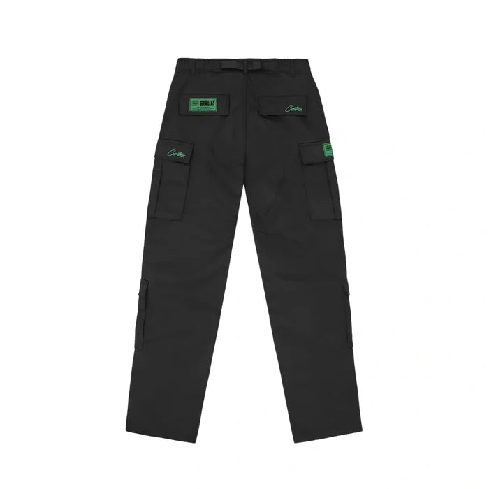 Spodnie Corteiz Mula Guerillaz Black Green Cargo Pants CORTEIZ Spodnie