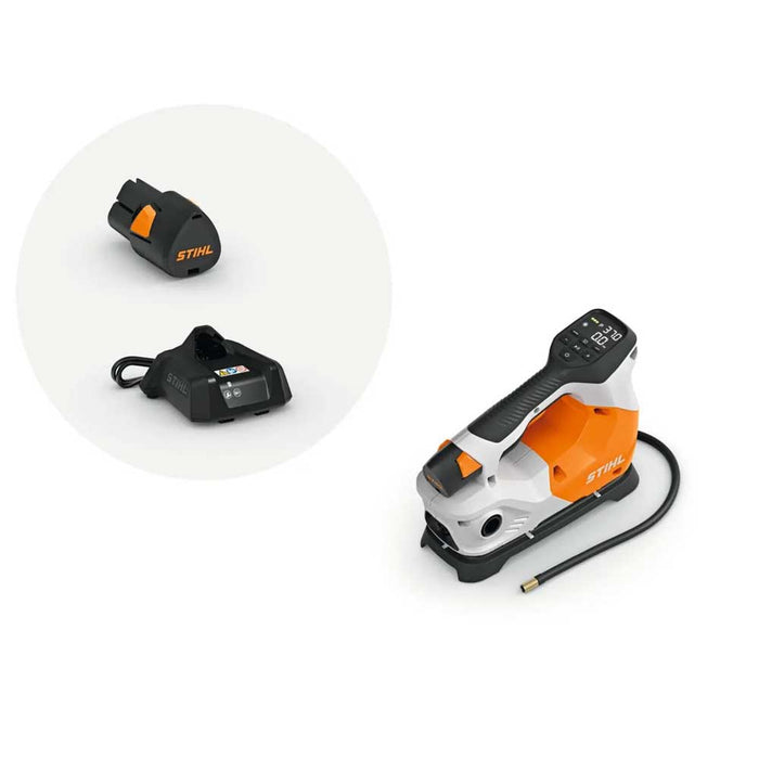 Compact and powerful, the STIHL KOA 20 battery compressor makes inflating tyres, sports gear, and inflatables simple. Includes battery and charger. Available at Cannings — your STIHL Elite Dealer.