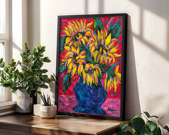 Sunflowers Reproduction - Paper Print or Canvas