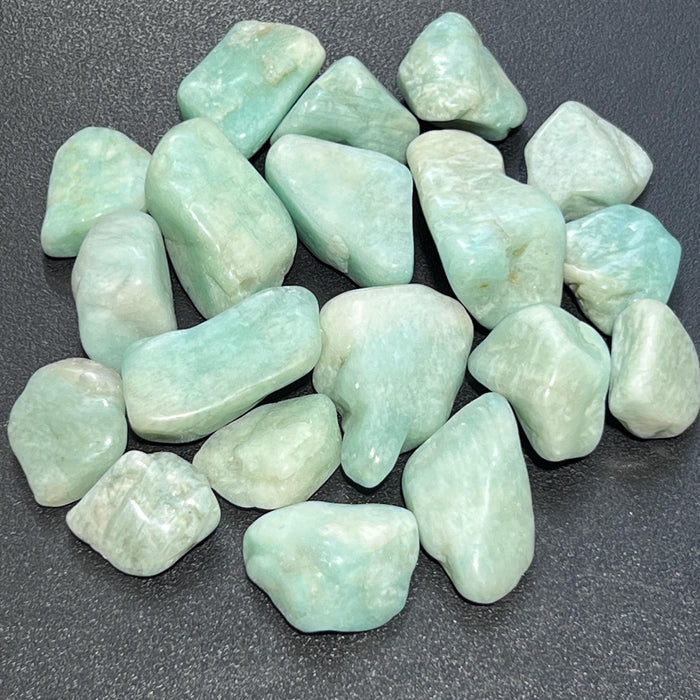 Teal Amazonite Crystal Tumbled Stones (By The Piece Or Pound)