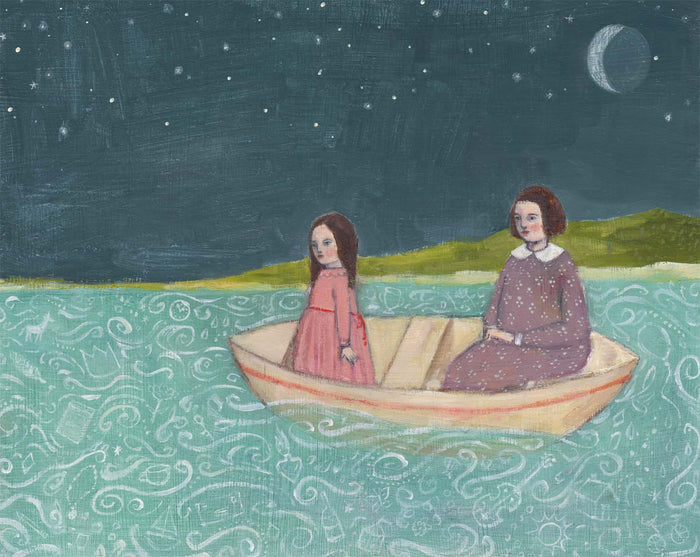 their dreams and memories formed the waves that would guide them - print