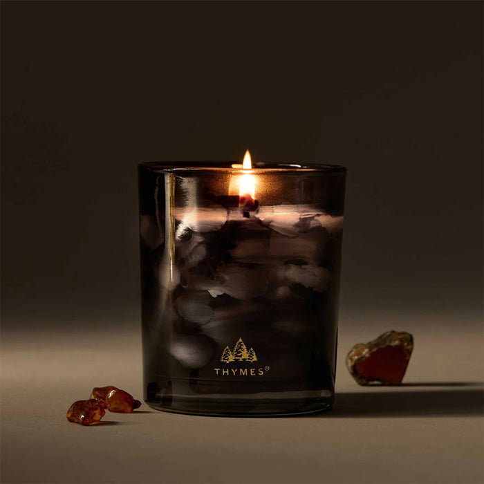 1-Wick 6.5 oz, thymes-noir-woods-candle-1-wick-lifestyle
