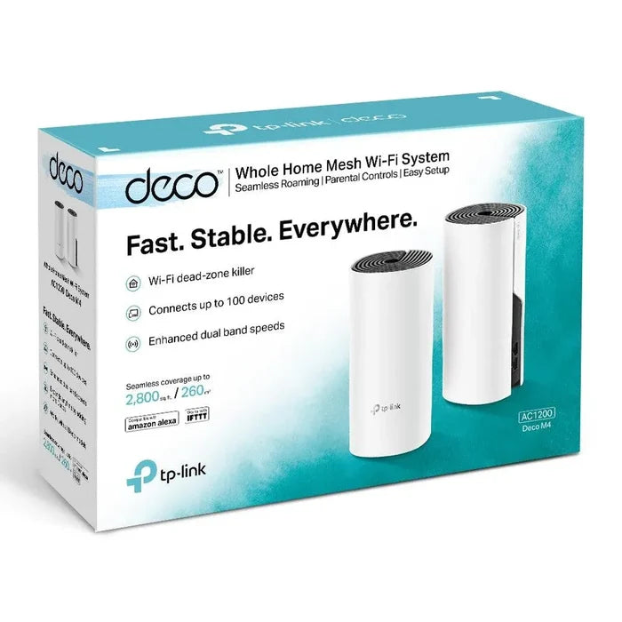 TP-Link Deco M4 AC1200 Whole Home Mesh Wi-Fi System | DECOM4 3PK