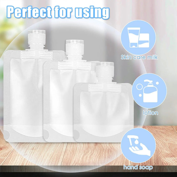 Transparent Travel Refillable Pouches