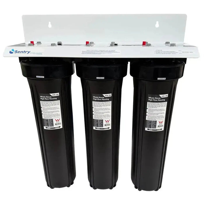 20x4.5 whole house watermark triple filter system