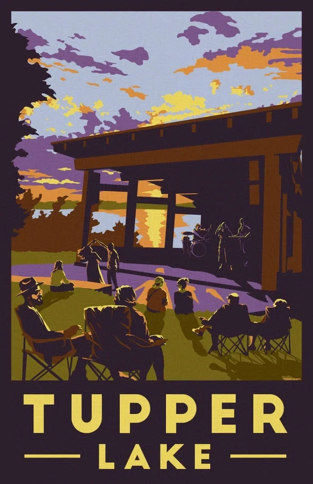 Tupper Lake Sunset Magnet