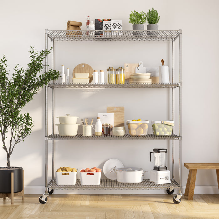UltraDurable® 4-Tier NSF-Certified Steel Shelving