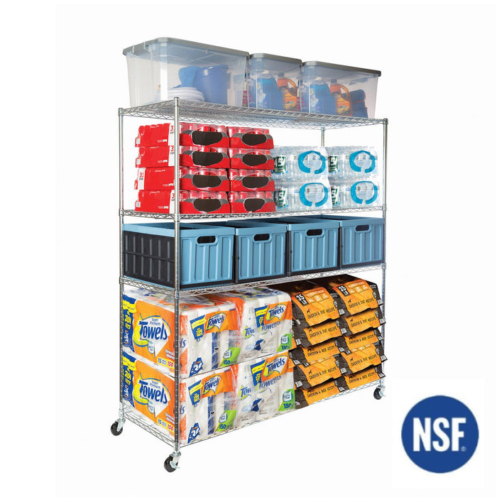 UltraDurable® 4-Tier NSF-Certified Steel Shelving