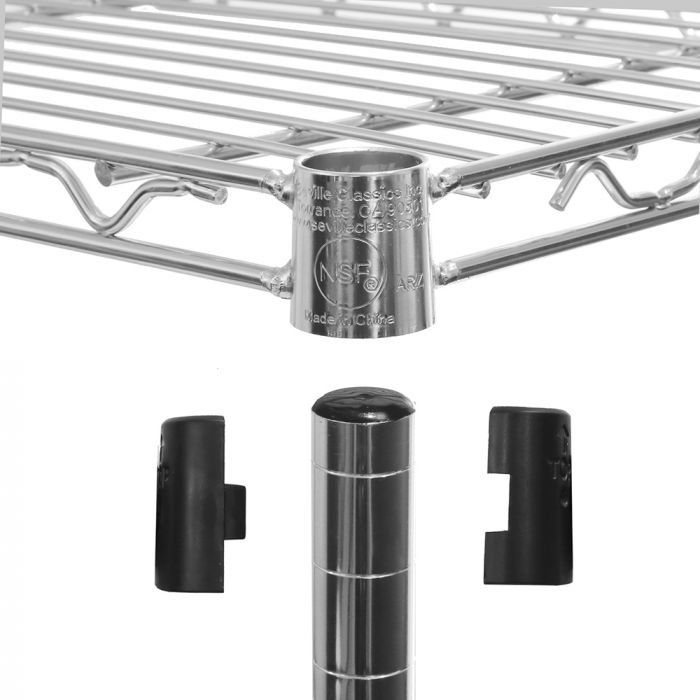 UltraDurable® 4-Tier NSF-Certified Steel Shelving