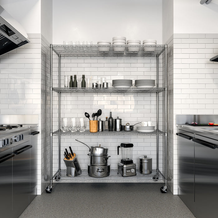 UltraDurable® 4-Tier NSF-Certified Steel Shelving