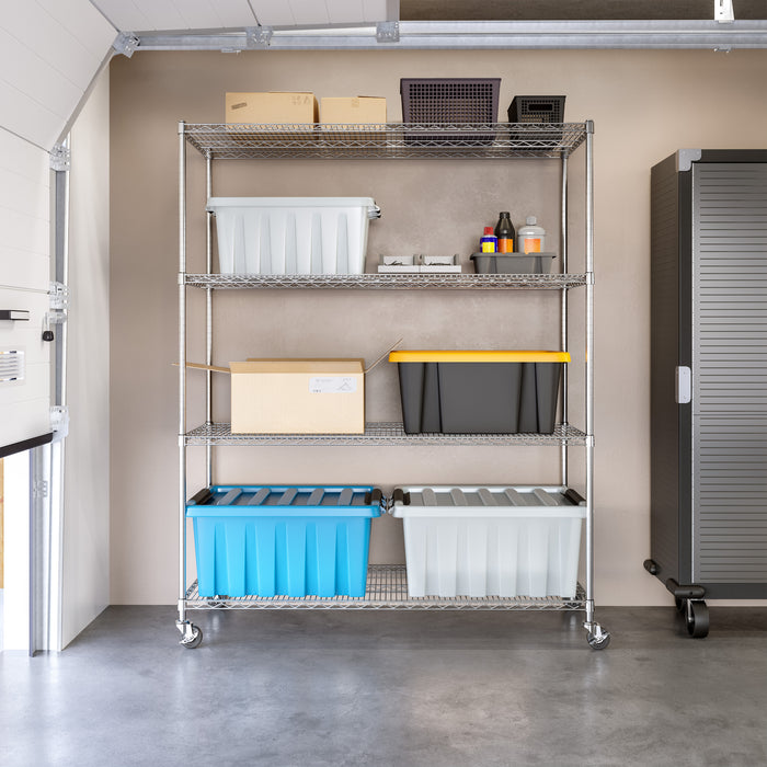 UltraDurable® 4-Tier NSF-Certified Steel Shelving