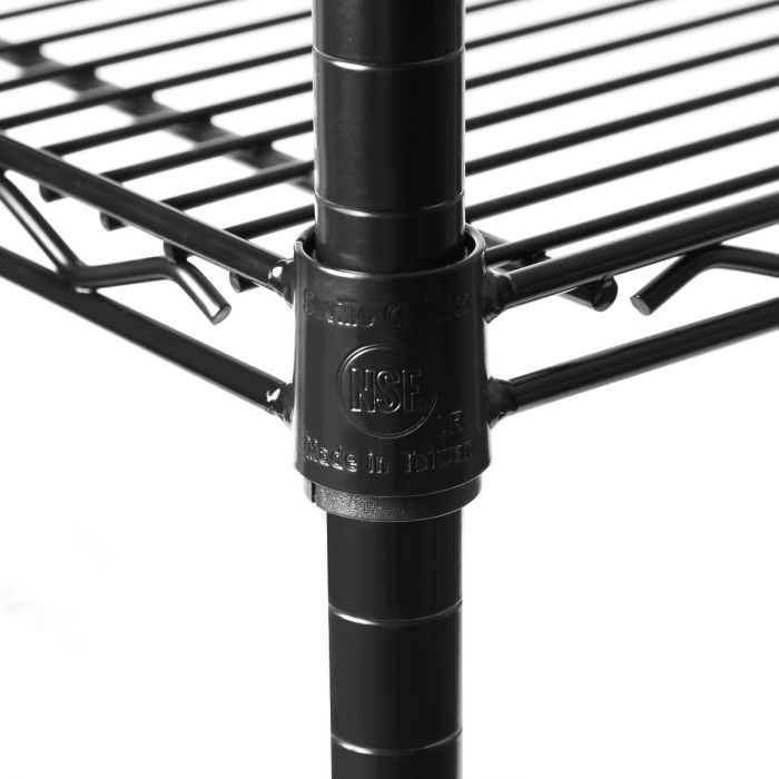 UltraDurable® 5-Tier NSF-Certified Steel Shelving, Black