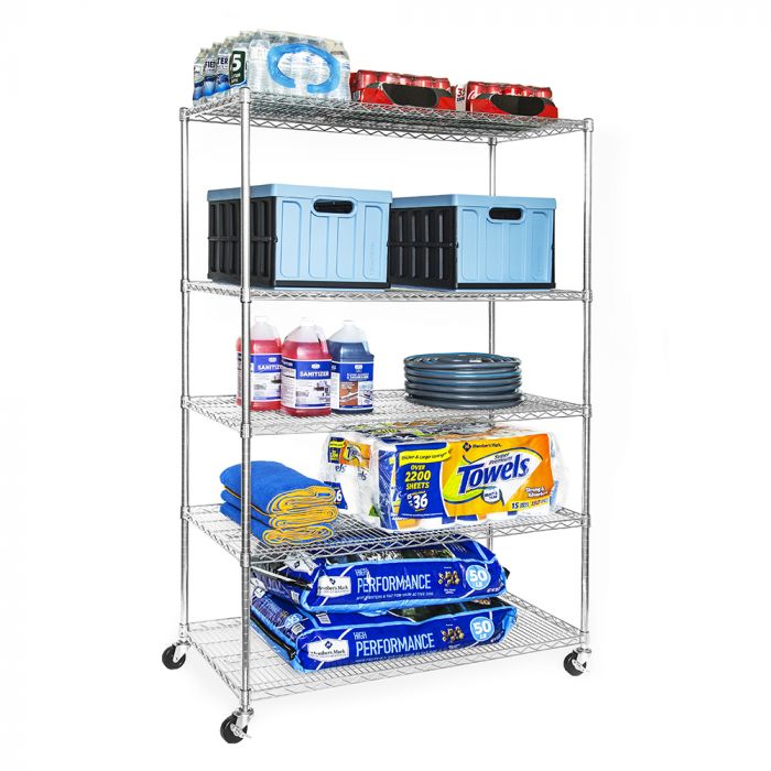 UltraDurable® 5-Tier NSF-Certified Steel Shelving