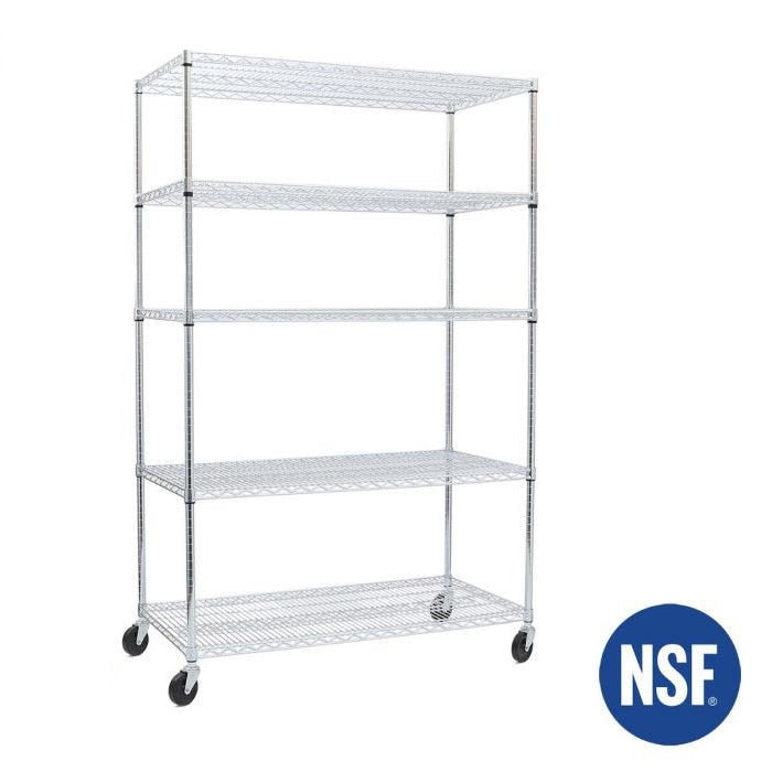 UltraDurable® 5-Tier NSF-Certified Steel Shelving