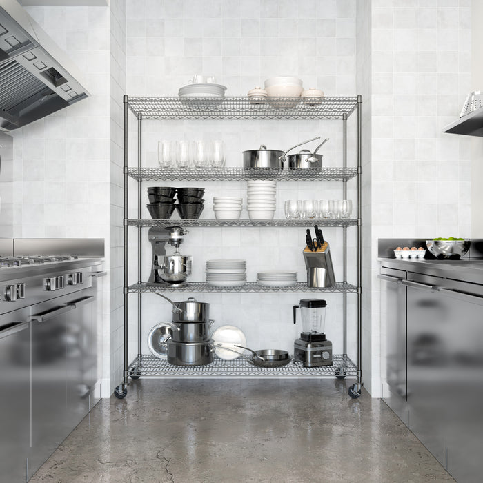 UltraDurable® 5-Tier NSF-Certified Steel Shelving
