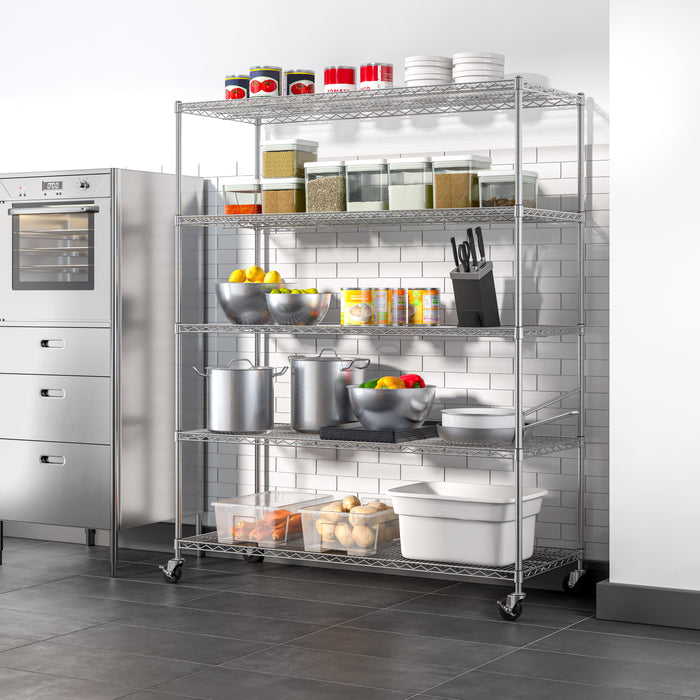 UltraDurable® 5-Tier NSF-Certified Steel Shelving