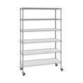 Granite shelf on white background
