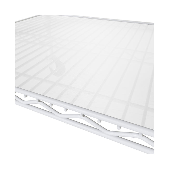 UltraDurable® 6-Tier NSF-Certified Steel Shelving with Shelf Liners, White