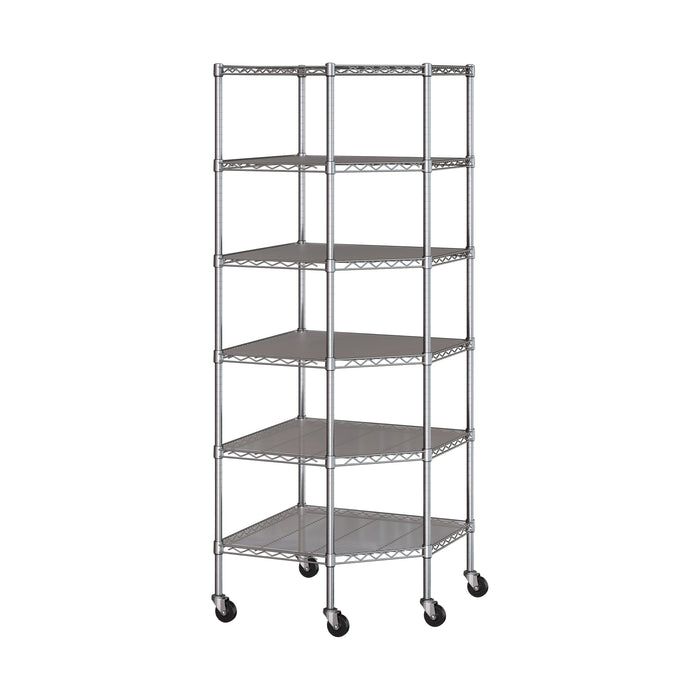 UltraDurable® 6-Tier NSF-Certified Steel Shelving with Shelf Liners