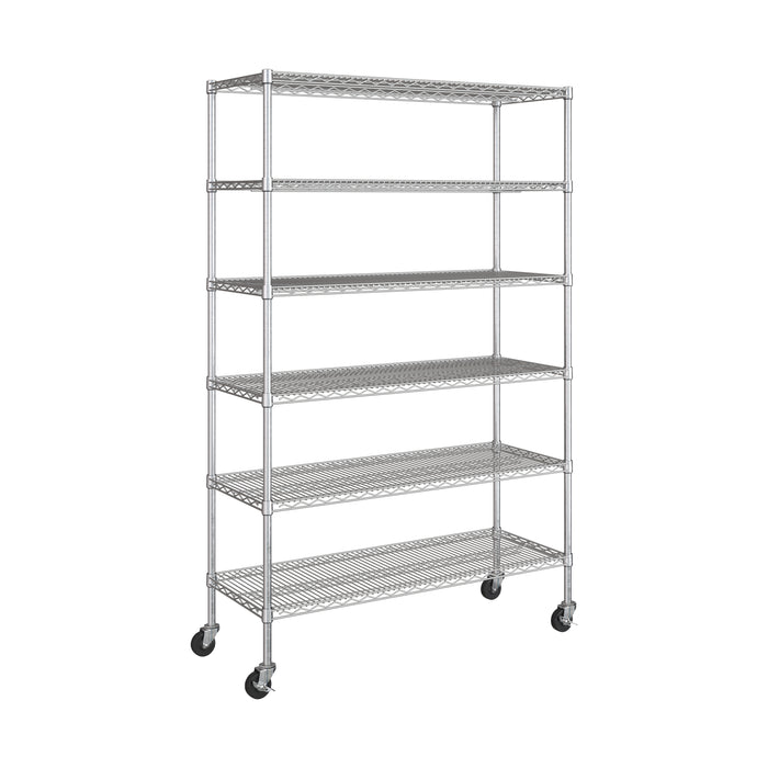 UltraDurable® 6-Tier NSF-Certified Steel Shelving