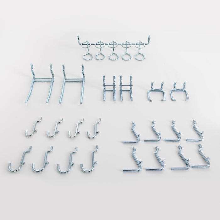 UltraHD® 2-Piece Pegboard Set w/ 23 Piece Hook Assortment, Granite