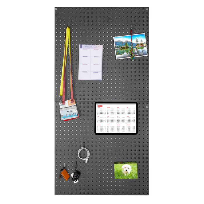 UltraHD® 2-Piece Pegboard Set w/ 23 Piece Hook Assortment, Graphite