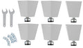 UltraHD® 6" H Steel Leveling Feet with Rubber Base