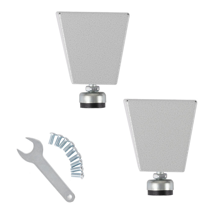 UltraHD® 6" H Steel Leveling Feet with Rubber Base