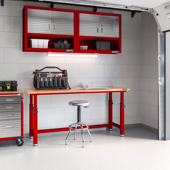 UltraHD® Double Door Wall Cabinet w/ Keys, Red