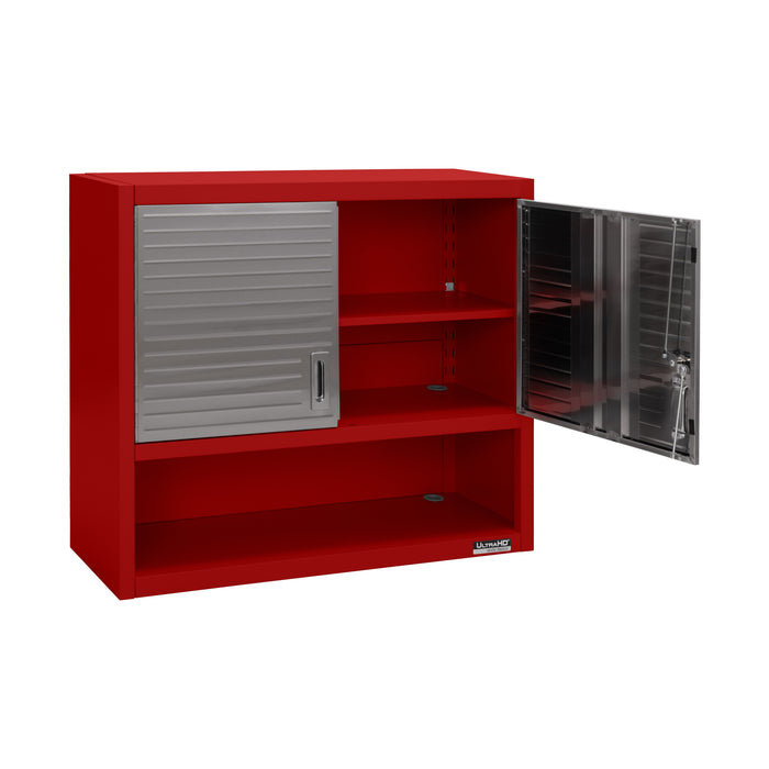 UltraHD® Double Door Wall Cabinet w/ Keys, Red